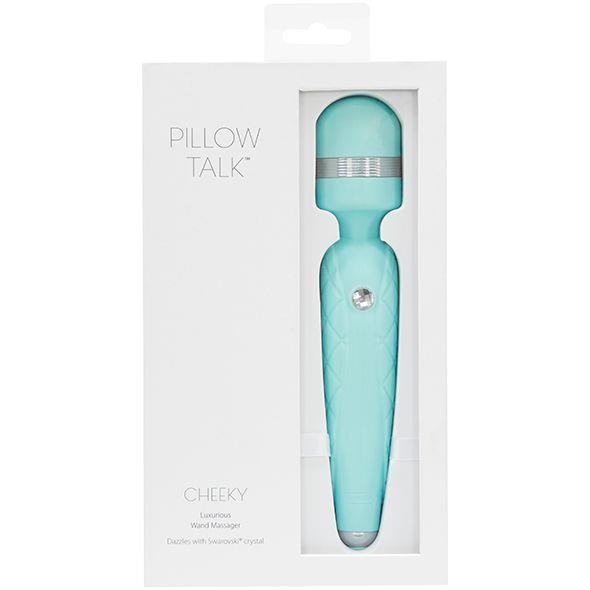 7-Pillow Talk - Cheeky Wand Massager Teal-7