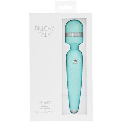 7-Pillow Talk - Cheeky Wand Massager Teal-7