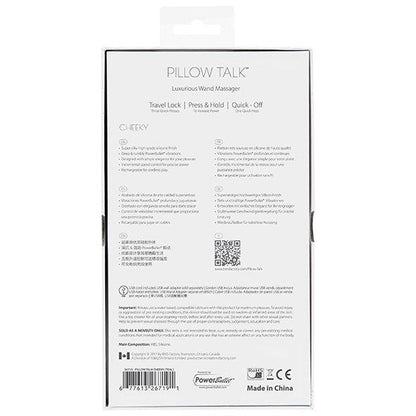 8-Pillow Talk - Cheeky Wand Massager Teal-8