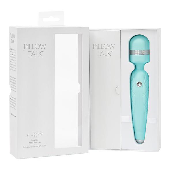 9-Pillow Talk - Cheeky Wand Massager Teal-9
