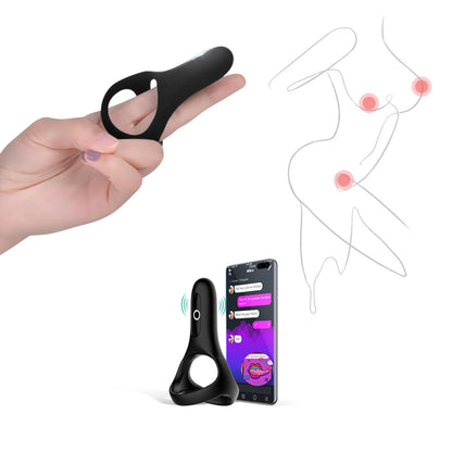 3-Podwójny pierścień na penisa Magic Motion Rise BL-3