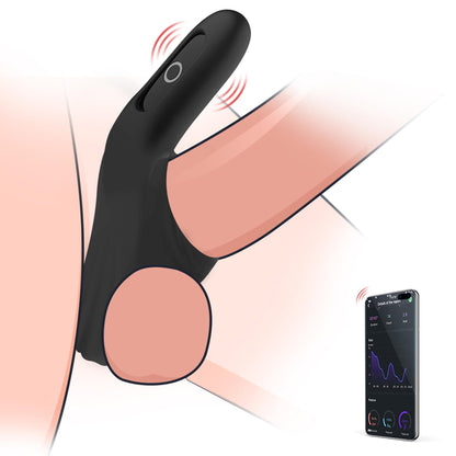 4-Podwójny pierścień na penisa Magic Motion Rise BL-4