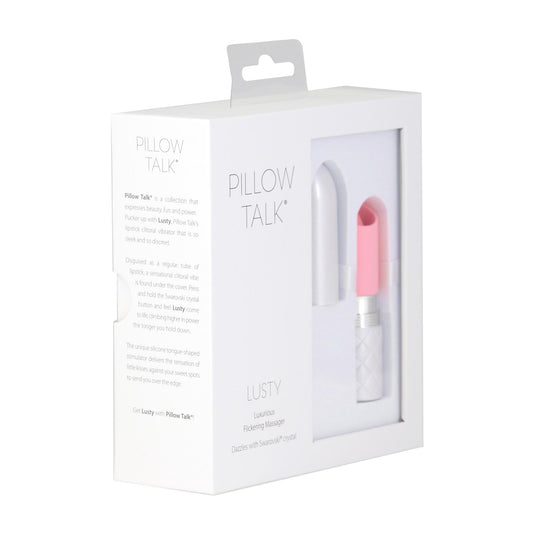 2-Pillow Talk - Lusty Luxurious Flickering Massager Pink-2