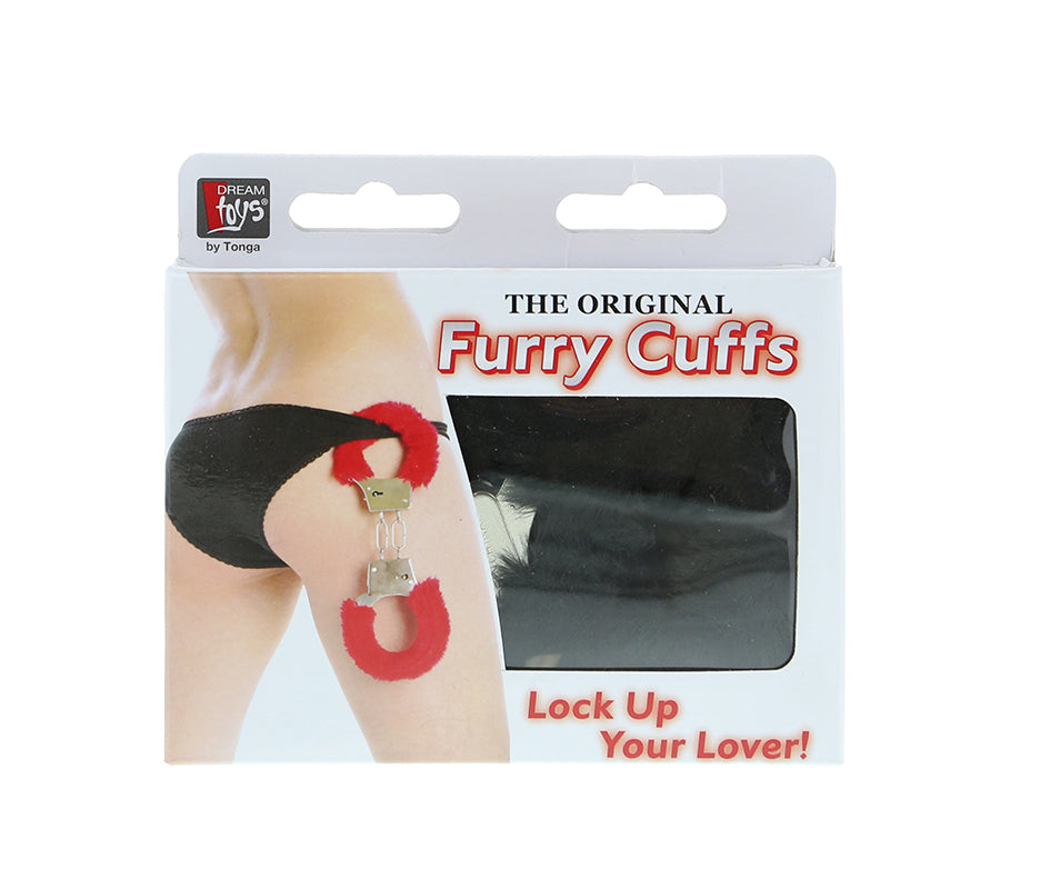 3-Kajdanki-METAL HANDCUFF WITH PLUSH BLACK-3