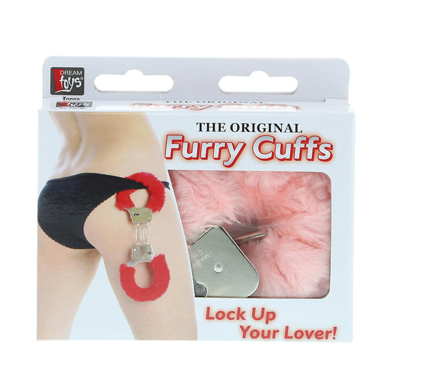 3-Kajdanki-METAL HANDCUFF WITH PLUSH PINK-3