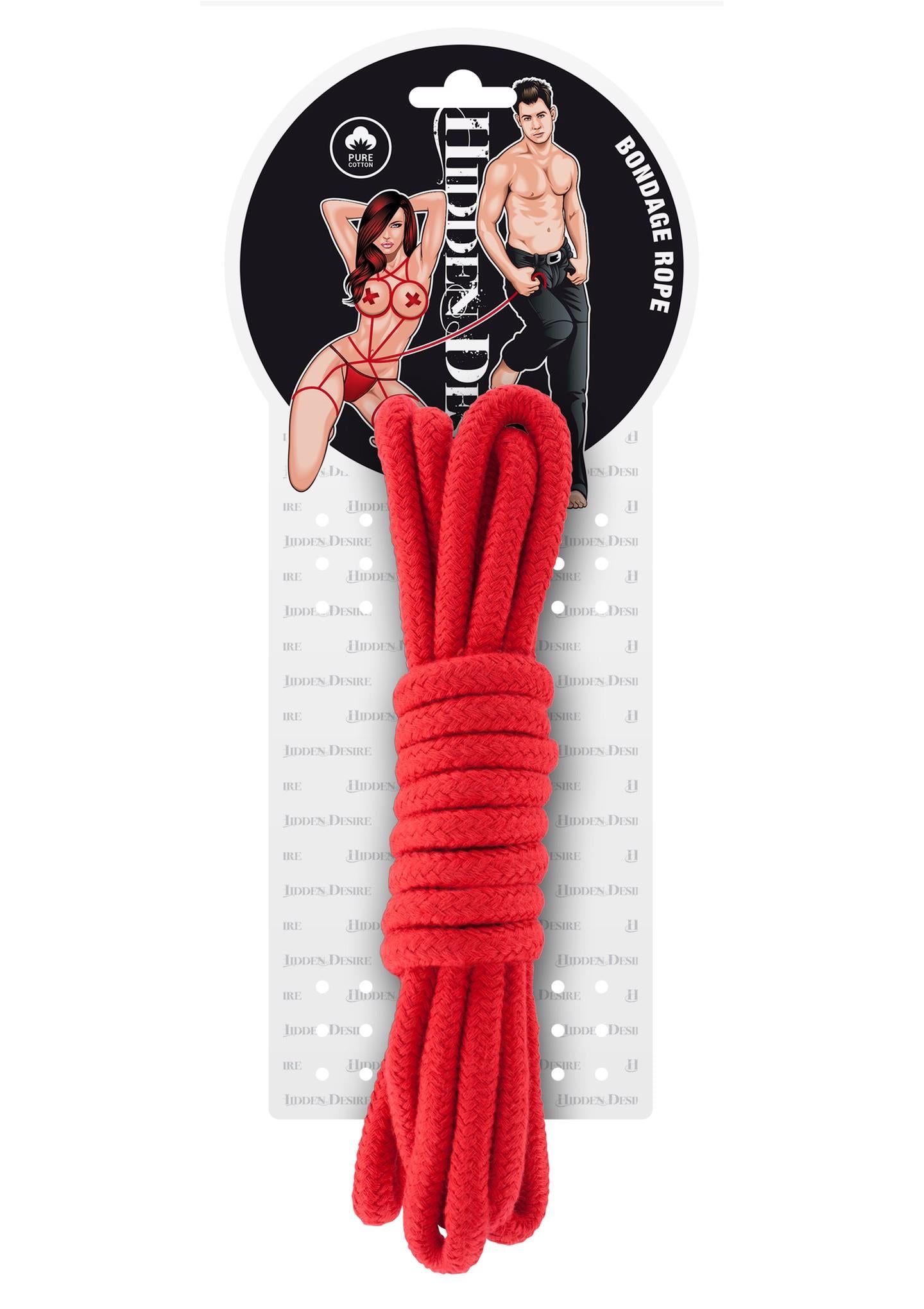 4-Wiązania-BONDAGE ROPE 3 METER RED-4