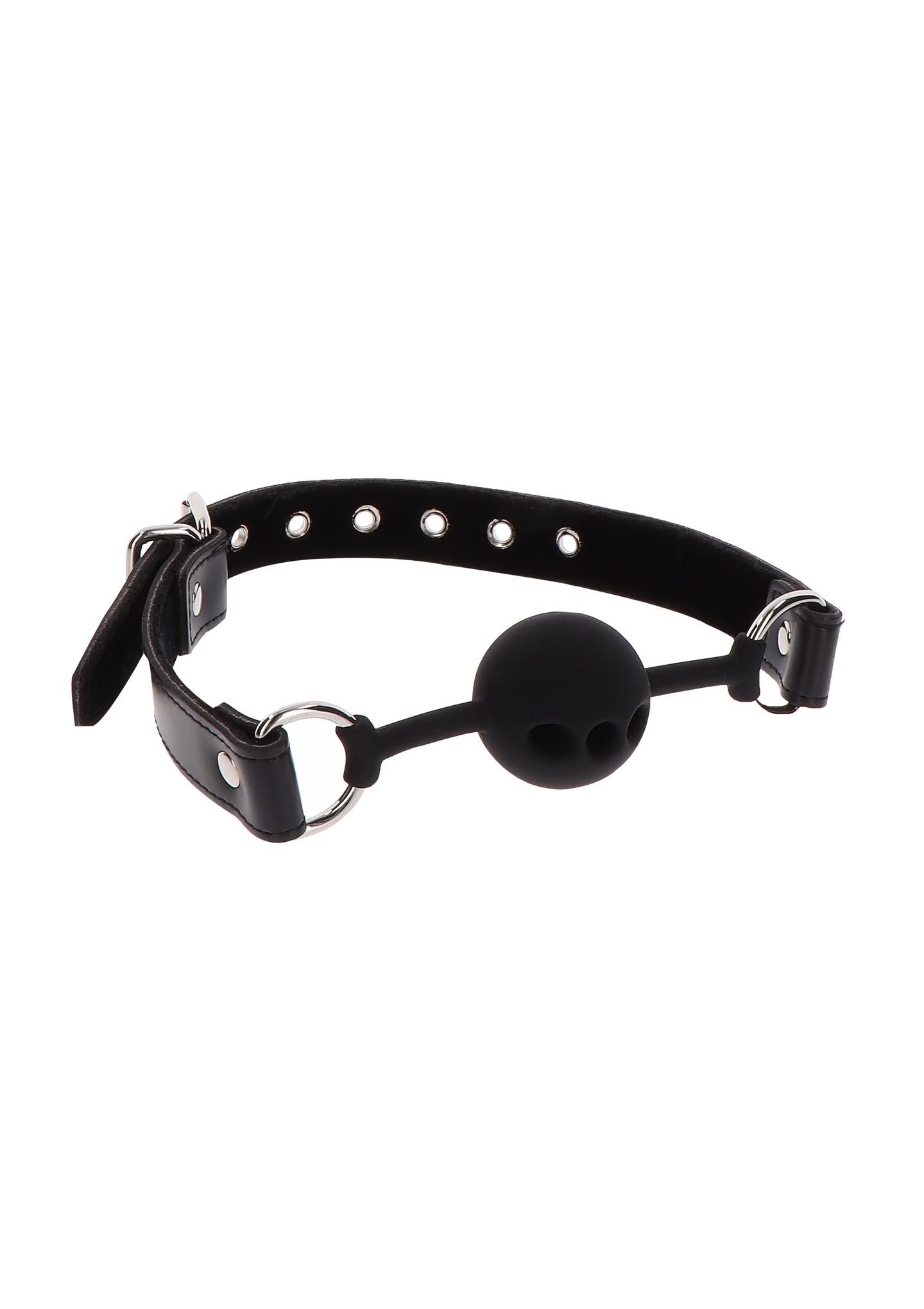 1-Silicone Ball Gag Black-1