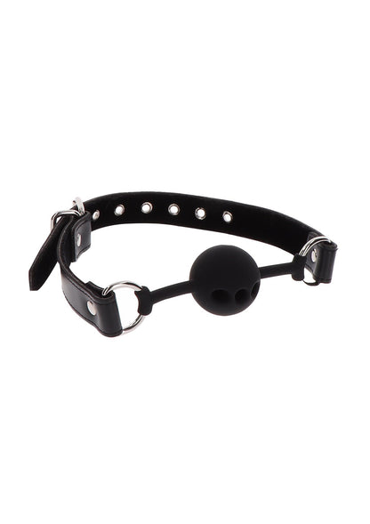 1-Silicone Ball Gag Black-1