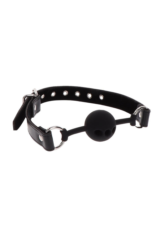 1-Silicone Ball Gag Black-1