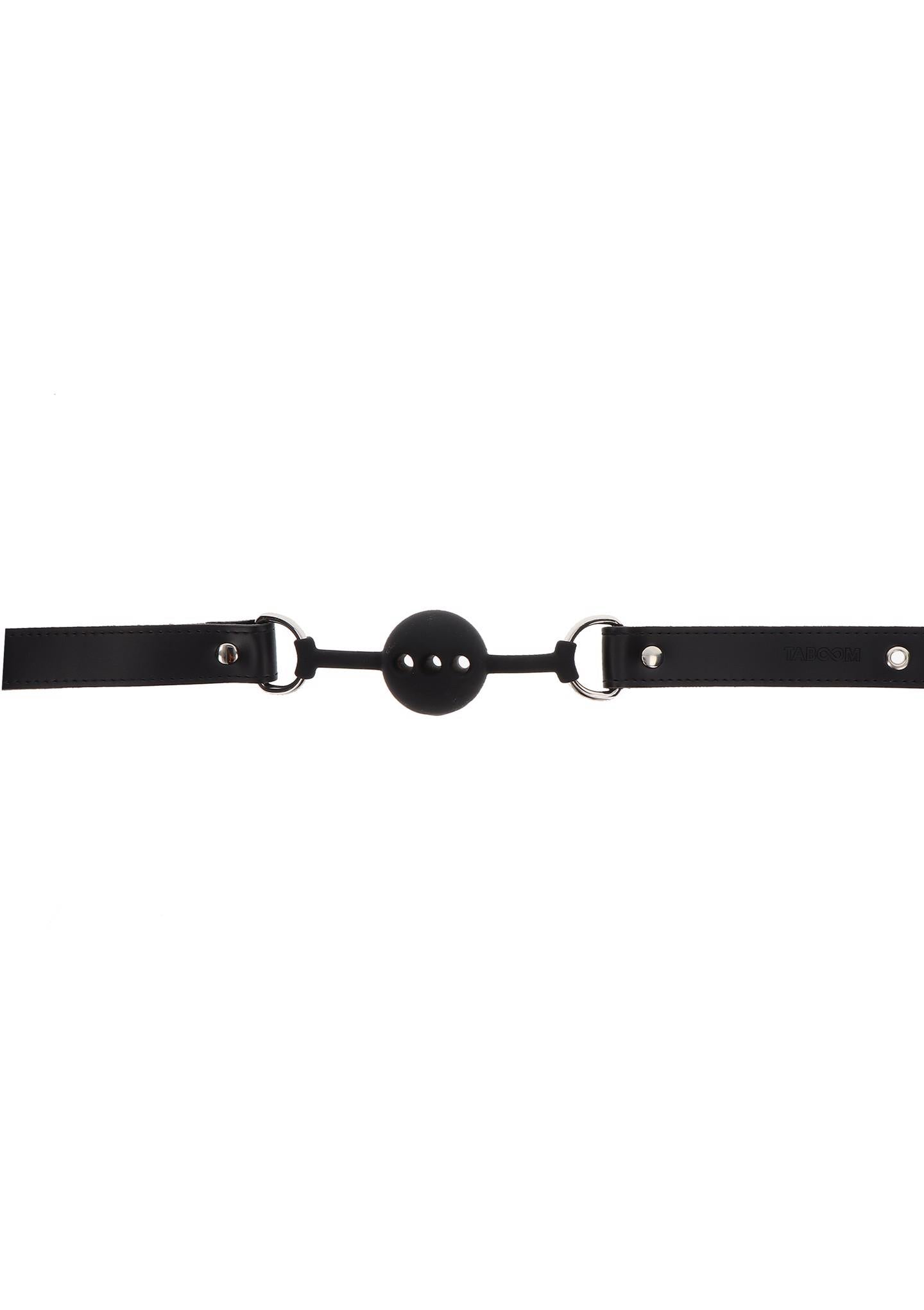3-Silicone Ball Gag Black-3