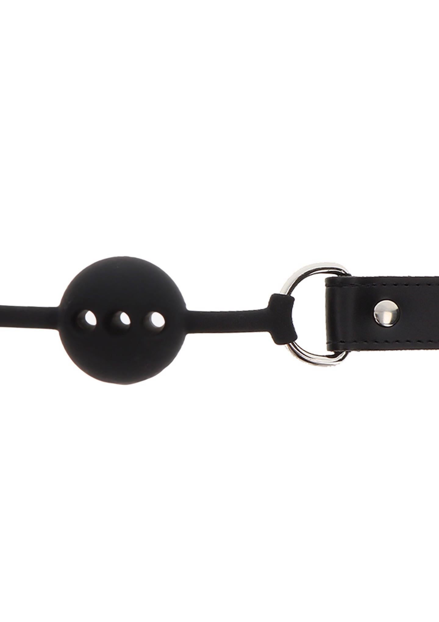 4-Silicone Ball Gag Black-4