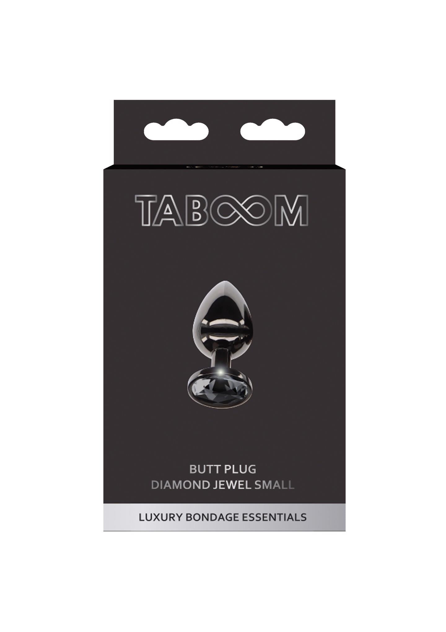 2-Butt Plug With Diamond Jewel S Black-2