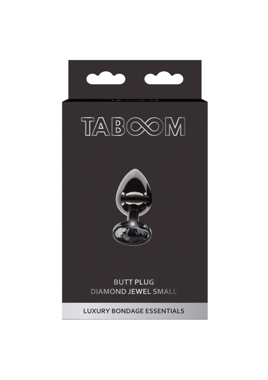 2-Butt Plug With Diamond Jewel S Black-2