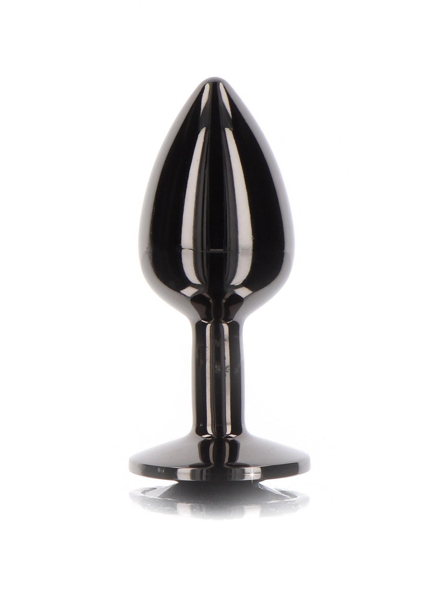3-Butt Plug With Diamond Jewel S Black-3