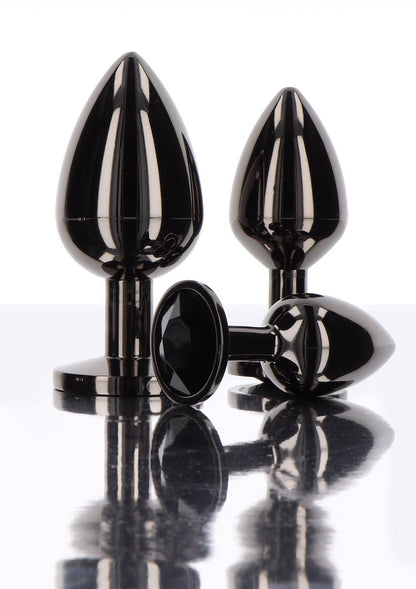 4-Butt Plug With Diamond Jewel S Black-4