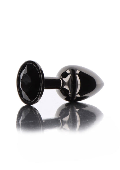 1-Butt Plug With Diamond Jewel M Black-1
