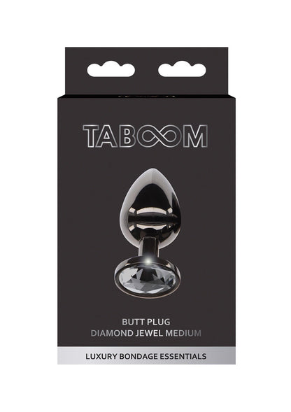 2-Butt Plug With Diamond Jewel M Black-2