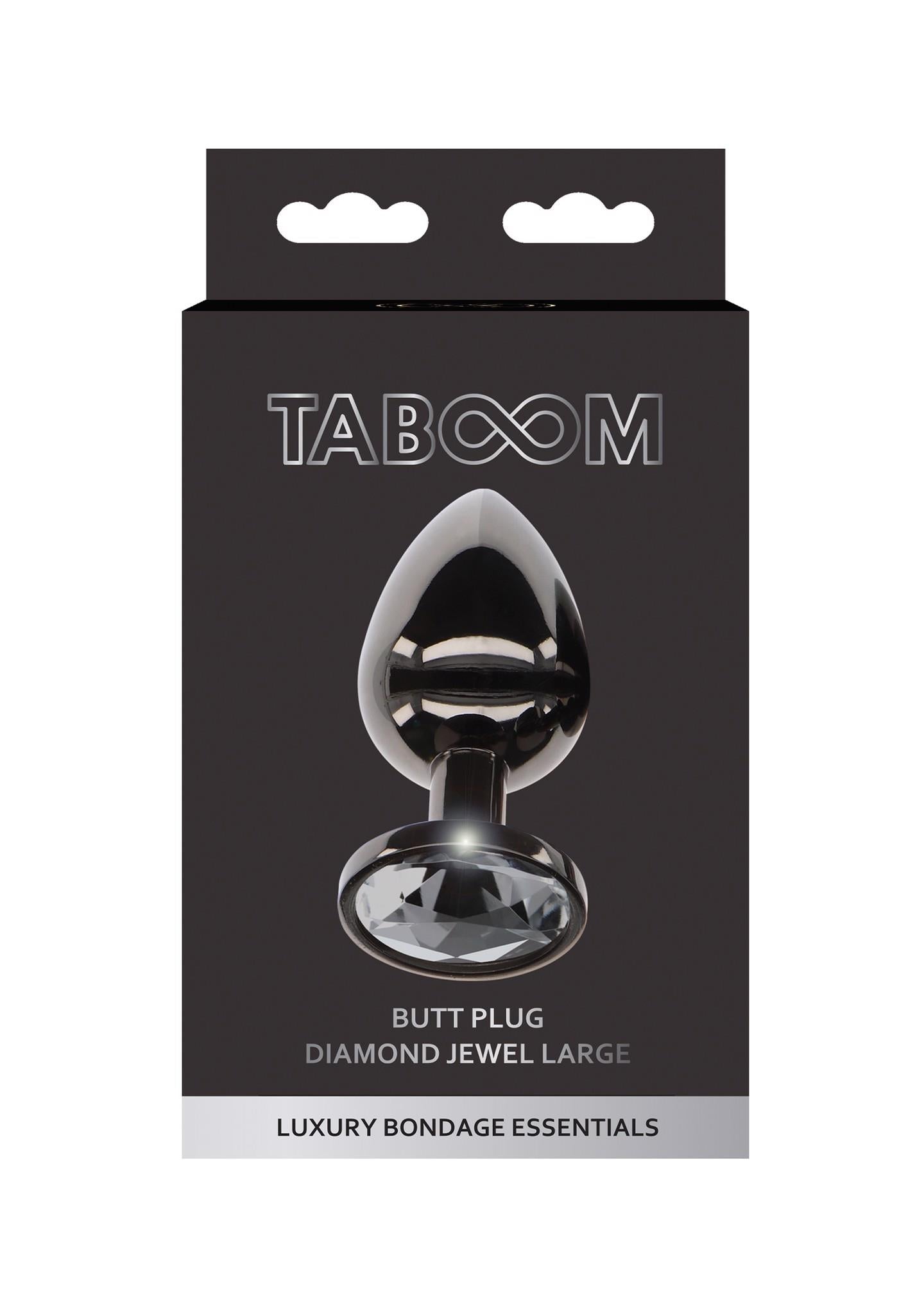 2-Butt Plug With Diamond Jewel L Black-2