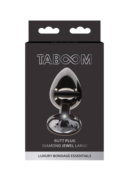 2-Butt Plug With Diamond Jewel L Black-2