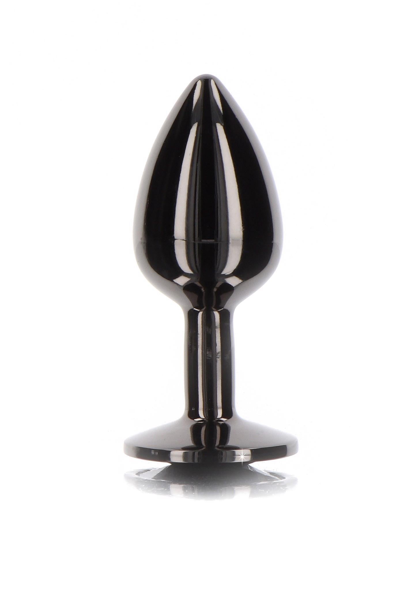 3-Butt Plug With Diamond Jewel L Black-3