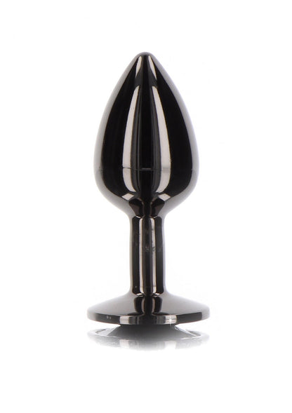3-Butt Plug With Diamond Jewel L Black-3