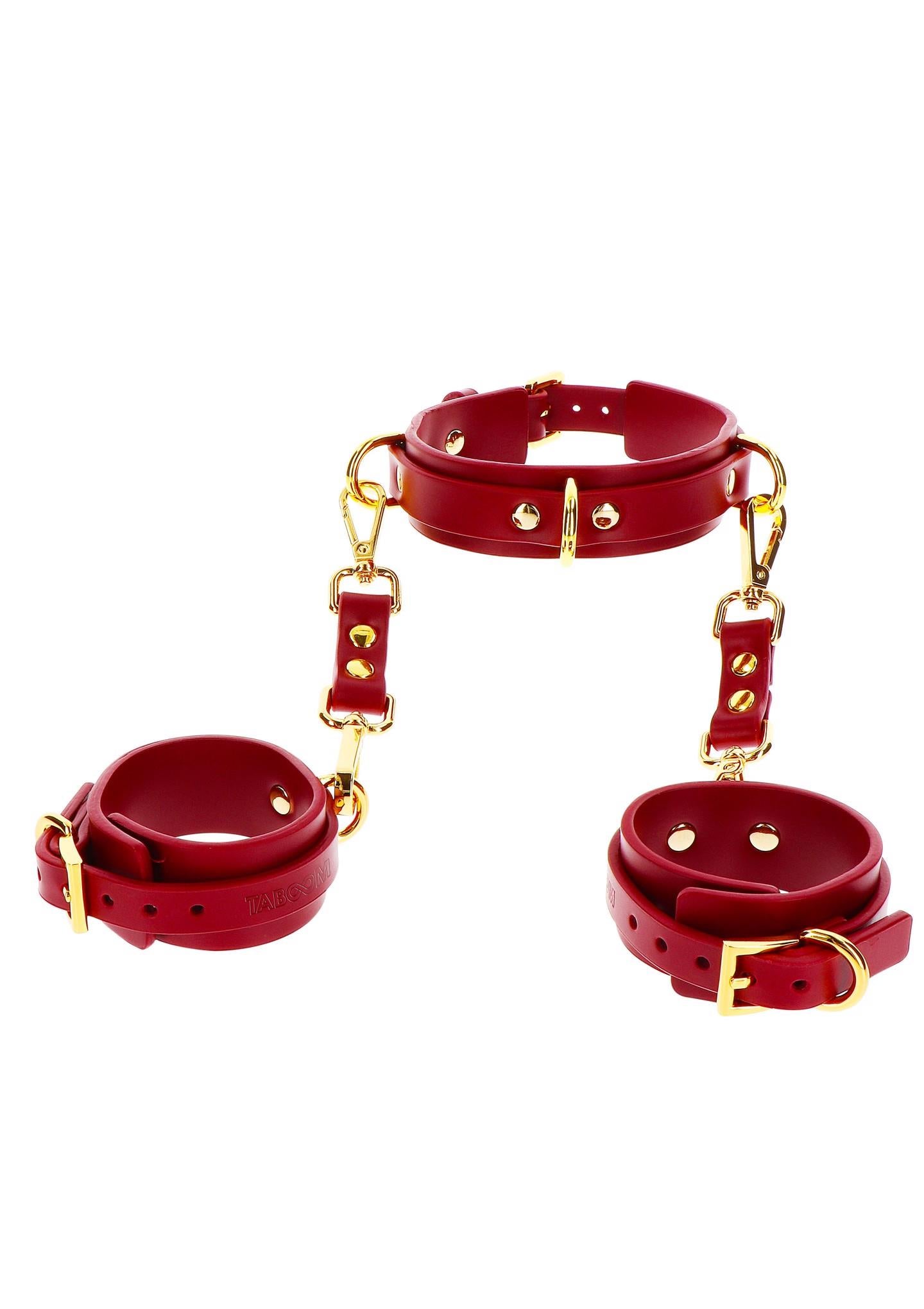 1-D-Ring Collar and Wrist Cuffs-1