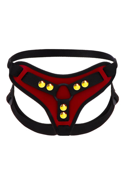 1-Czarny strap-On uprząż na regulowanych szelkach-1
