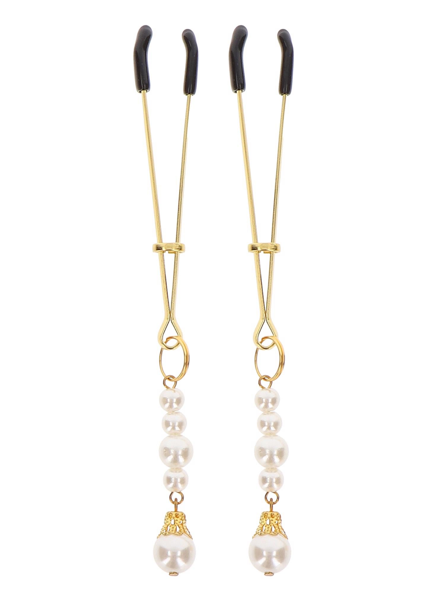 1-Tweezers With Pearls Gold-1