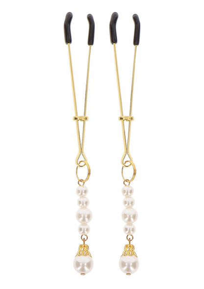 1-Tweezers With Pearls Gold-1