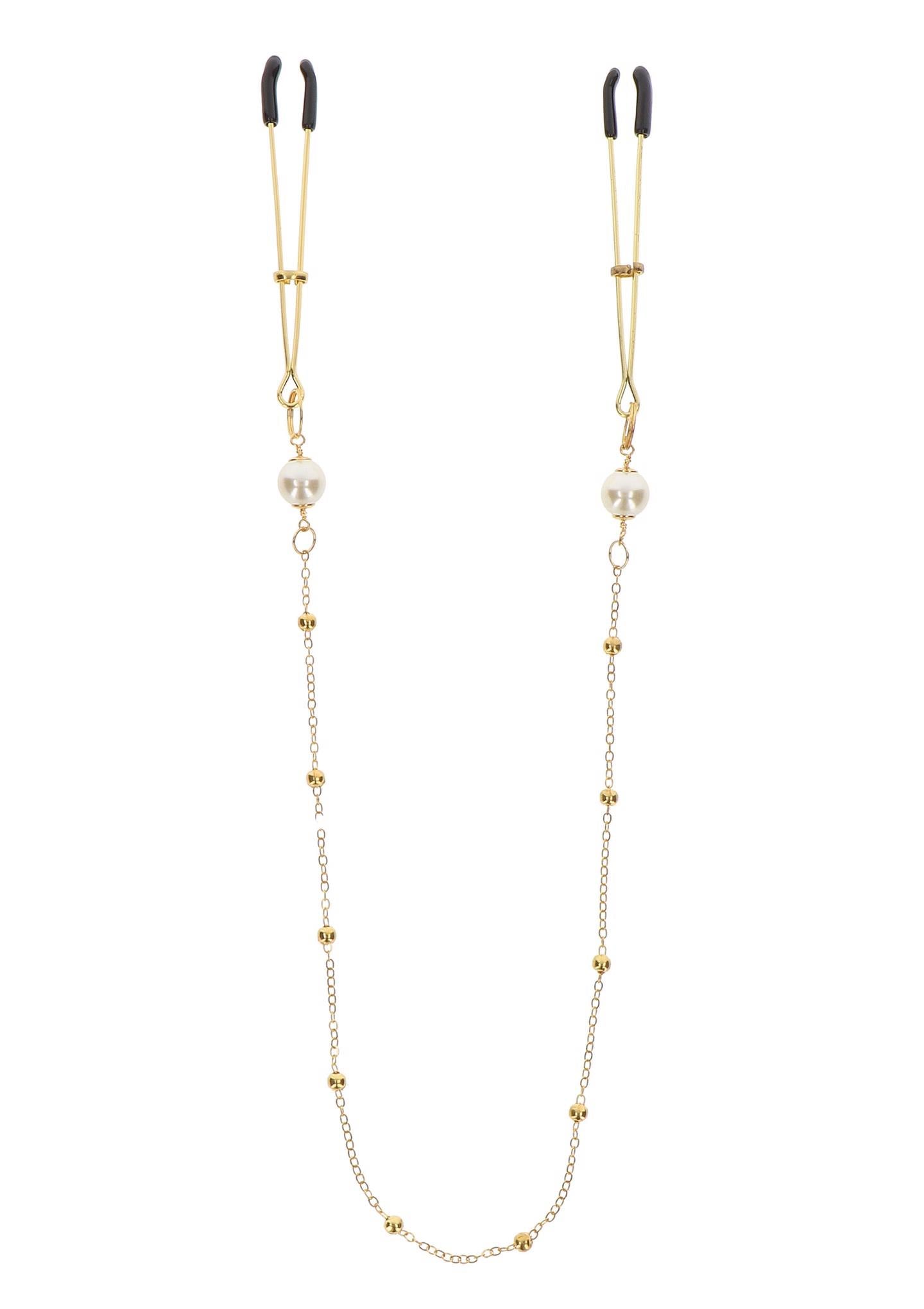 1-Tweezers Pearl & Deluxe Chain Gold-1