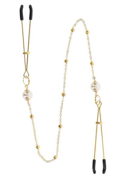 3-Tweezers Pearl & Deluxe Chain Gold-3