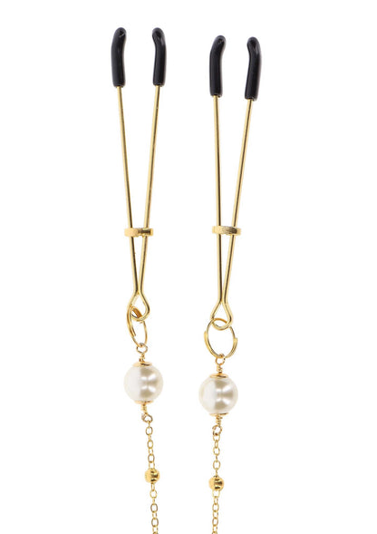 4-Tweezers Pearl & Deluxe Chain Gold-4