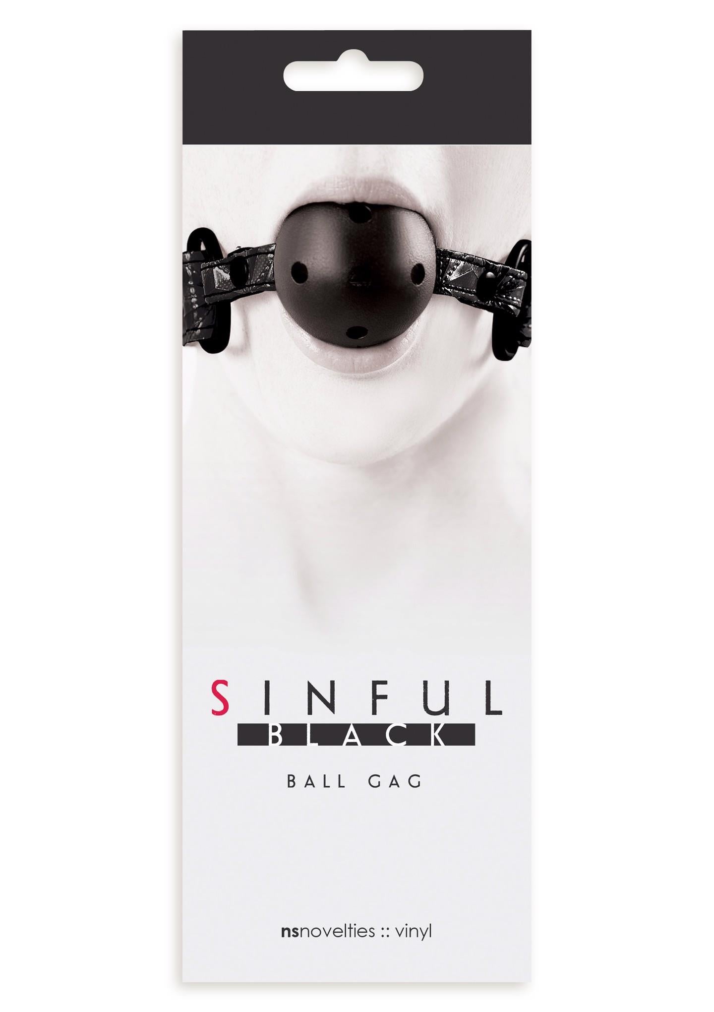4-Knebel-SINFUL BALL GAG BLACK-4
