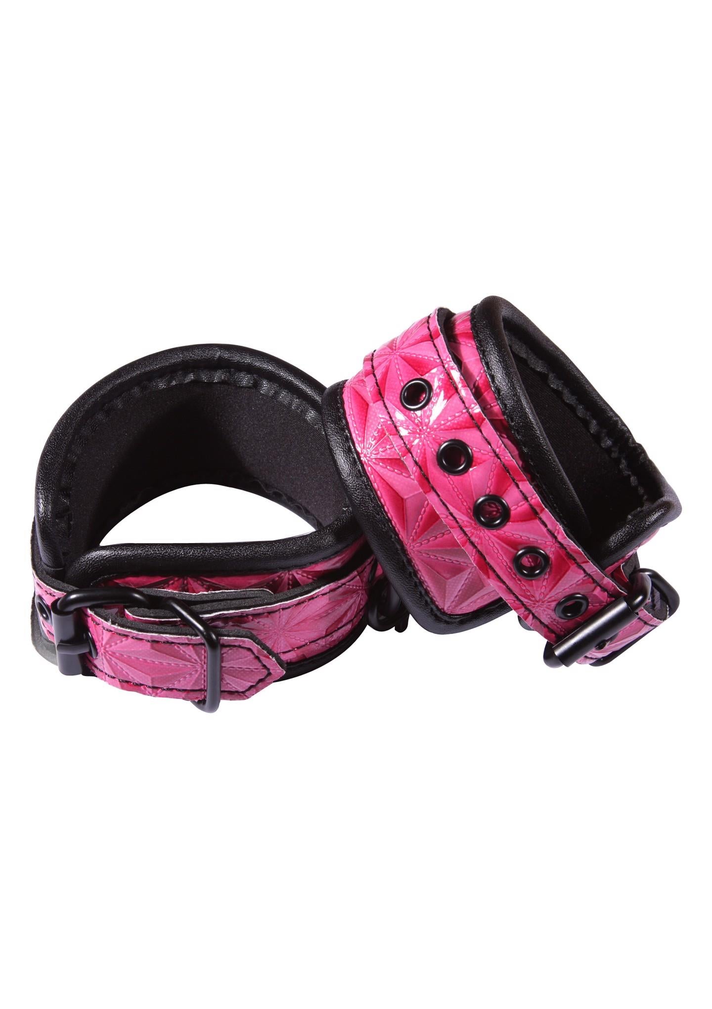 2-Kajdanki-SINFUL WRIST CUFFS PINK-2