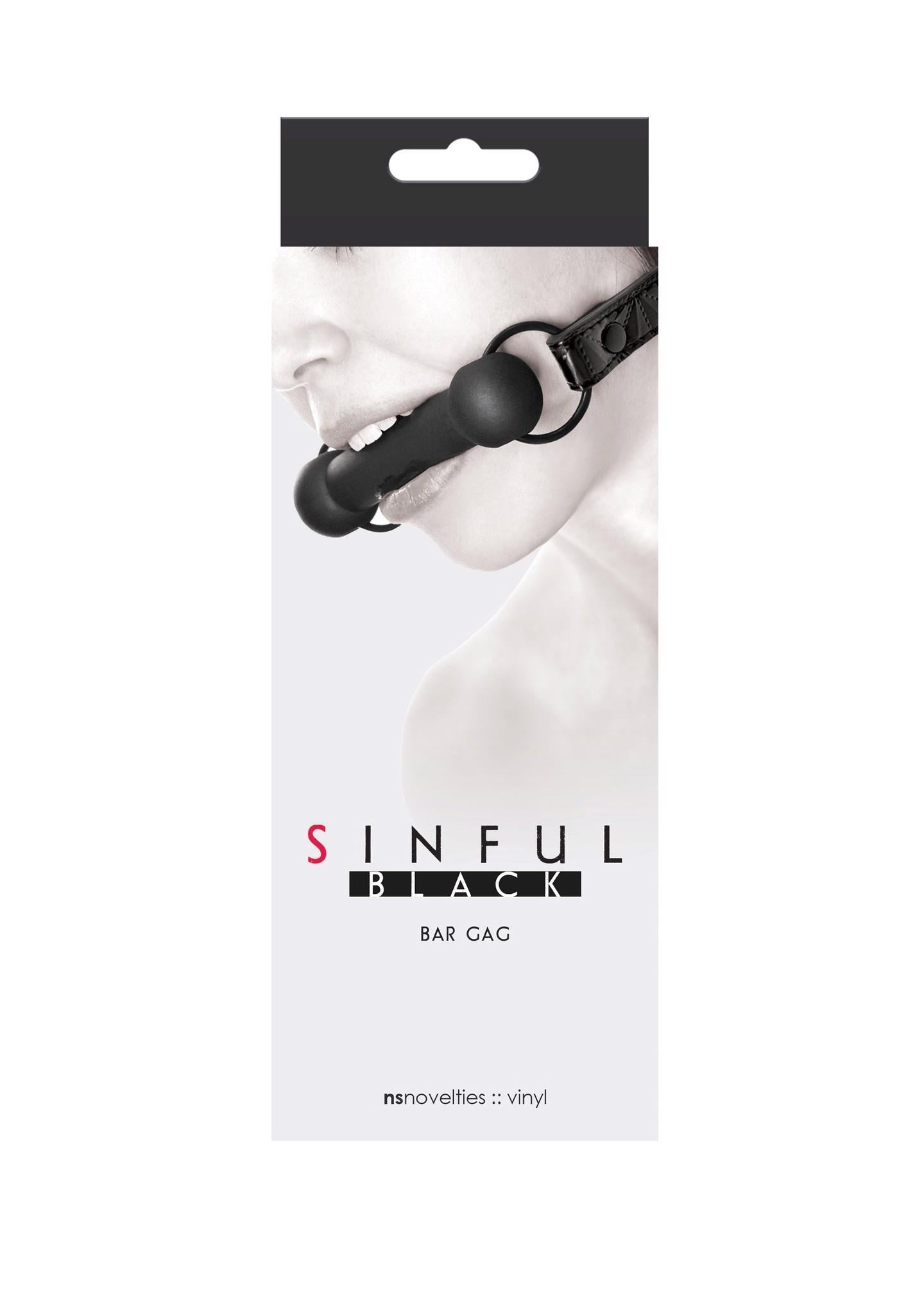2-Sinful Bar Gag Black-2