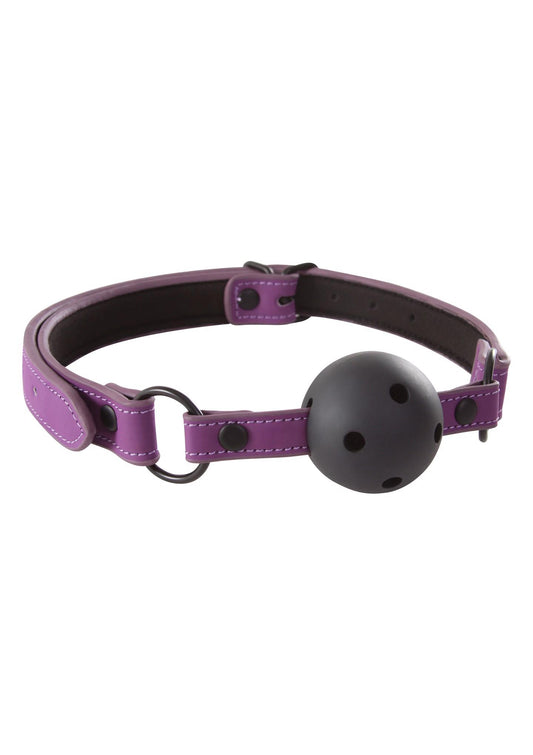 1-Knebel-LUST BONDAGE BALL GAG PURPLE-1