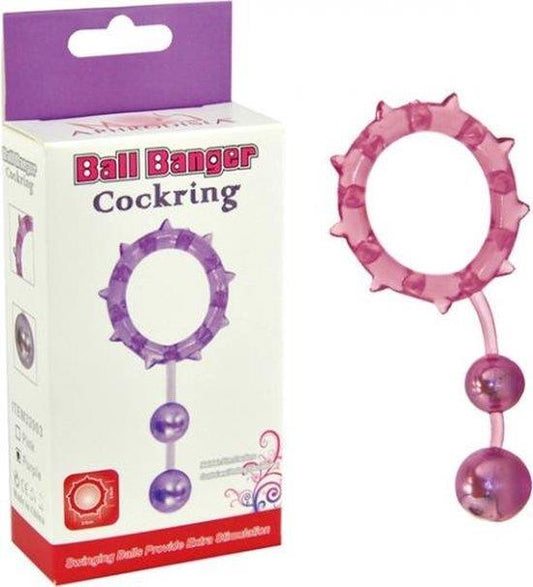 1-Pierścień- Ball Banger Cockring 2 Balls-1