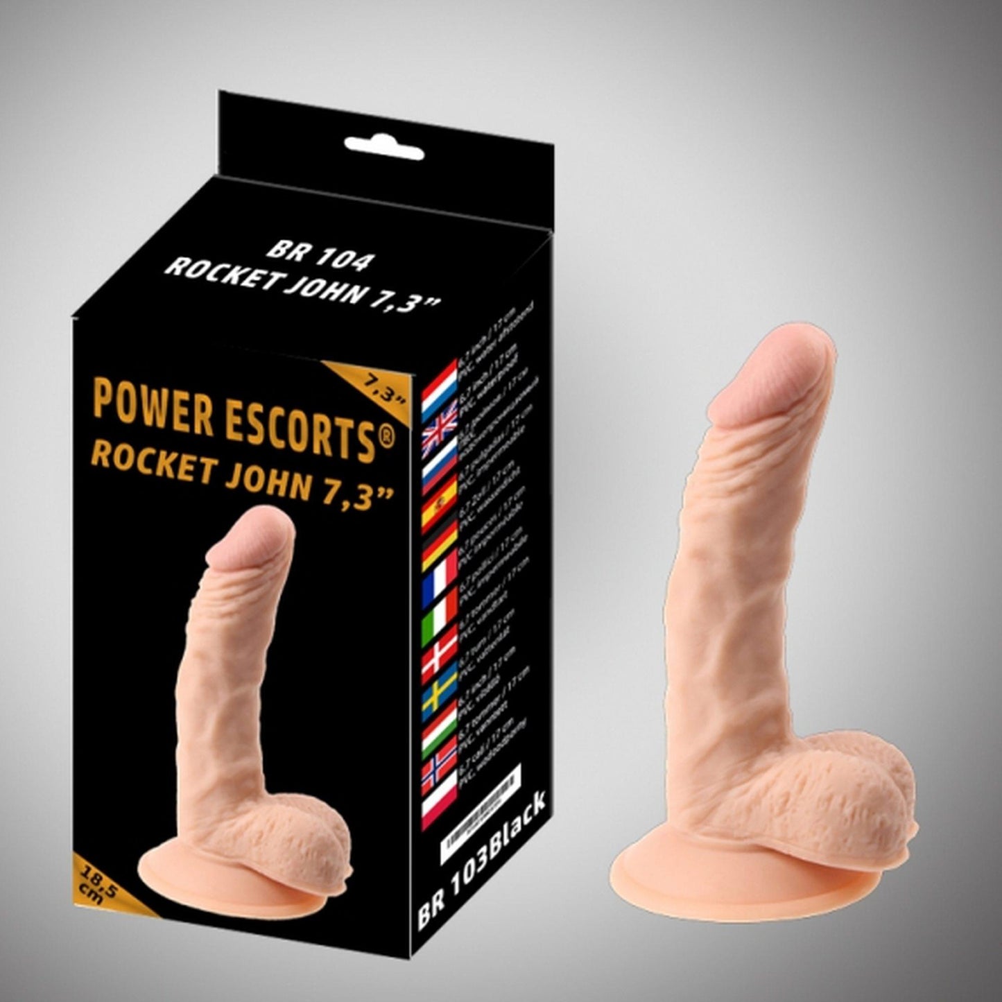 6-Wygięte realistyczne dildo z przyssawką penis 18cm-6