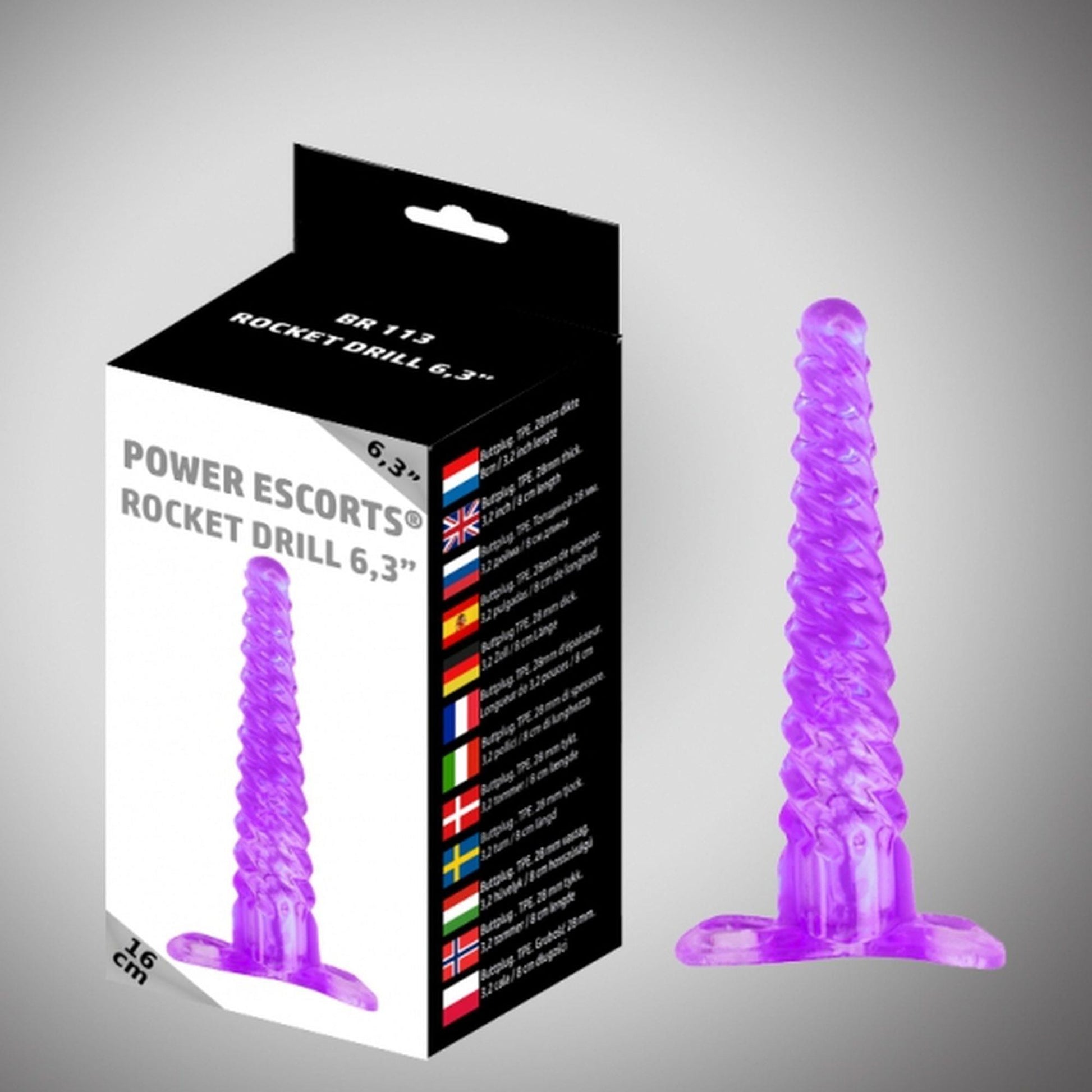 4-Świderek analny korek zakręcone dildo sonda 16cm-4