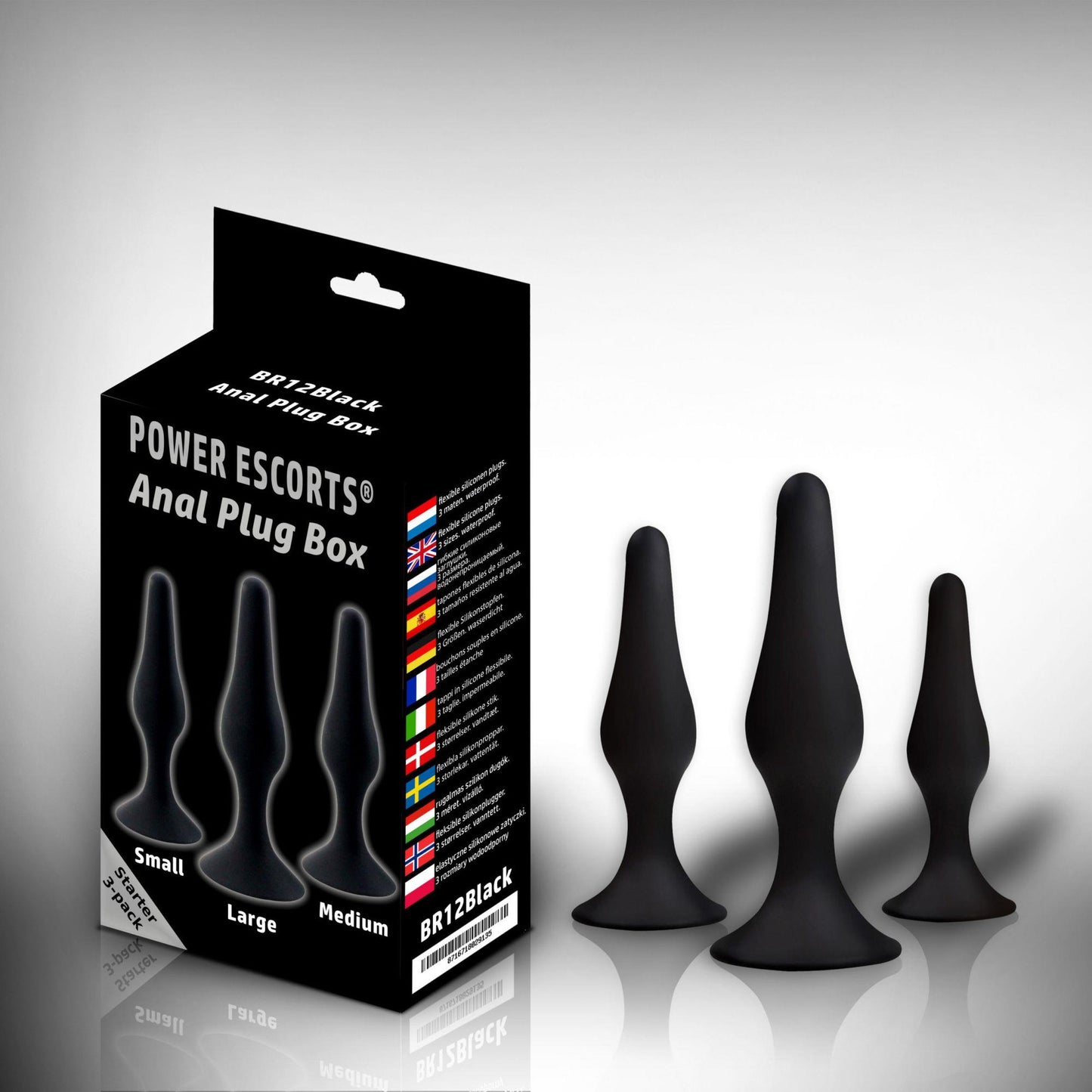 1-Plug - Anal Plug box 3 pack black-1