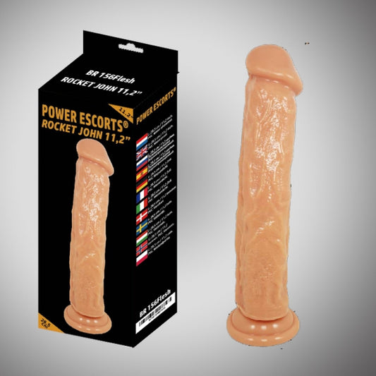 2-Realistyczne dildo z przyssawką Rocket John Flesh-2