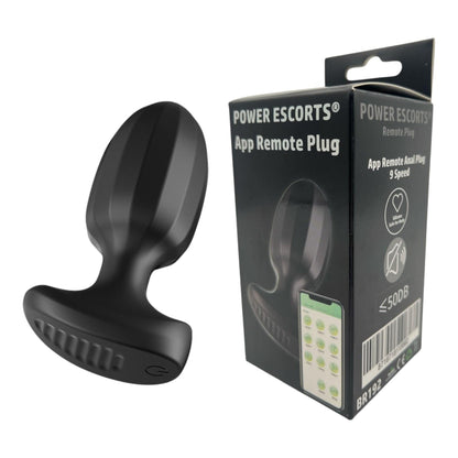 2-Power Escorts - BR192 - Remote Vibrating Plug - App Controled - Silicone-2
