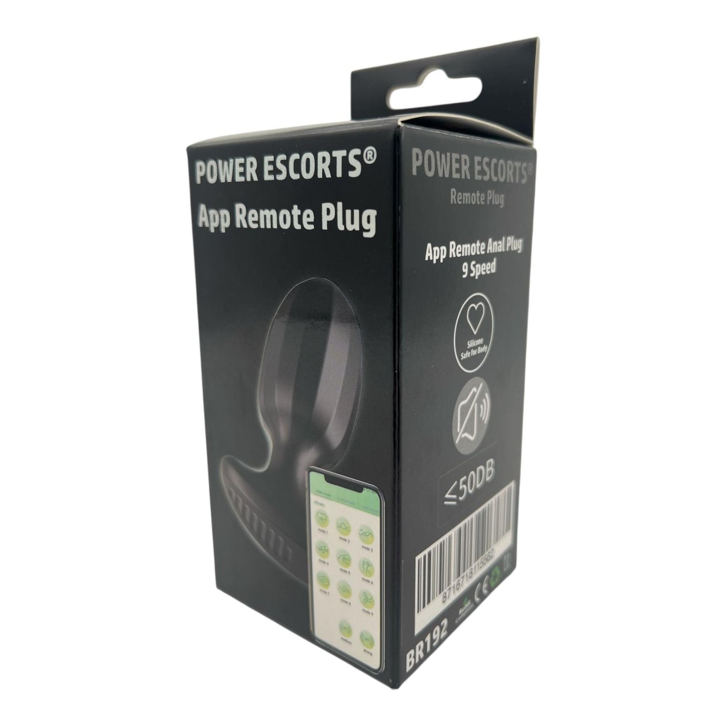 6-Power Escorts - BR192 - Remote Vibrating Plug - App Controled - Silicone-6