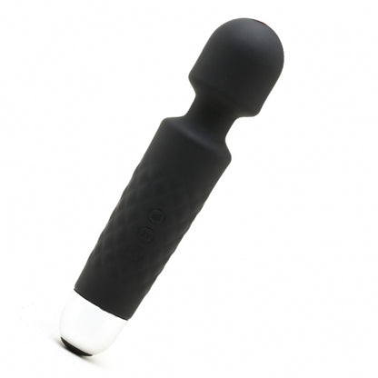 1-Iwand black rechargeable silicone bodywand massager-1