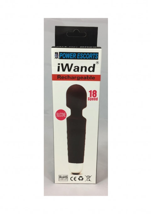 3-Iwand black rechargeable silicone bodywand massager-3
