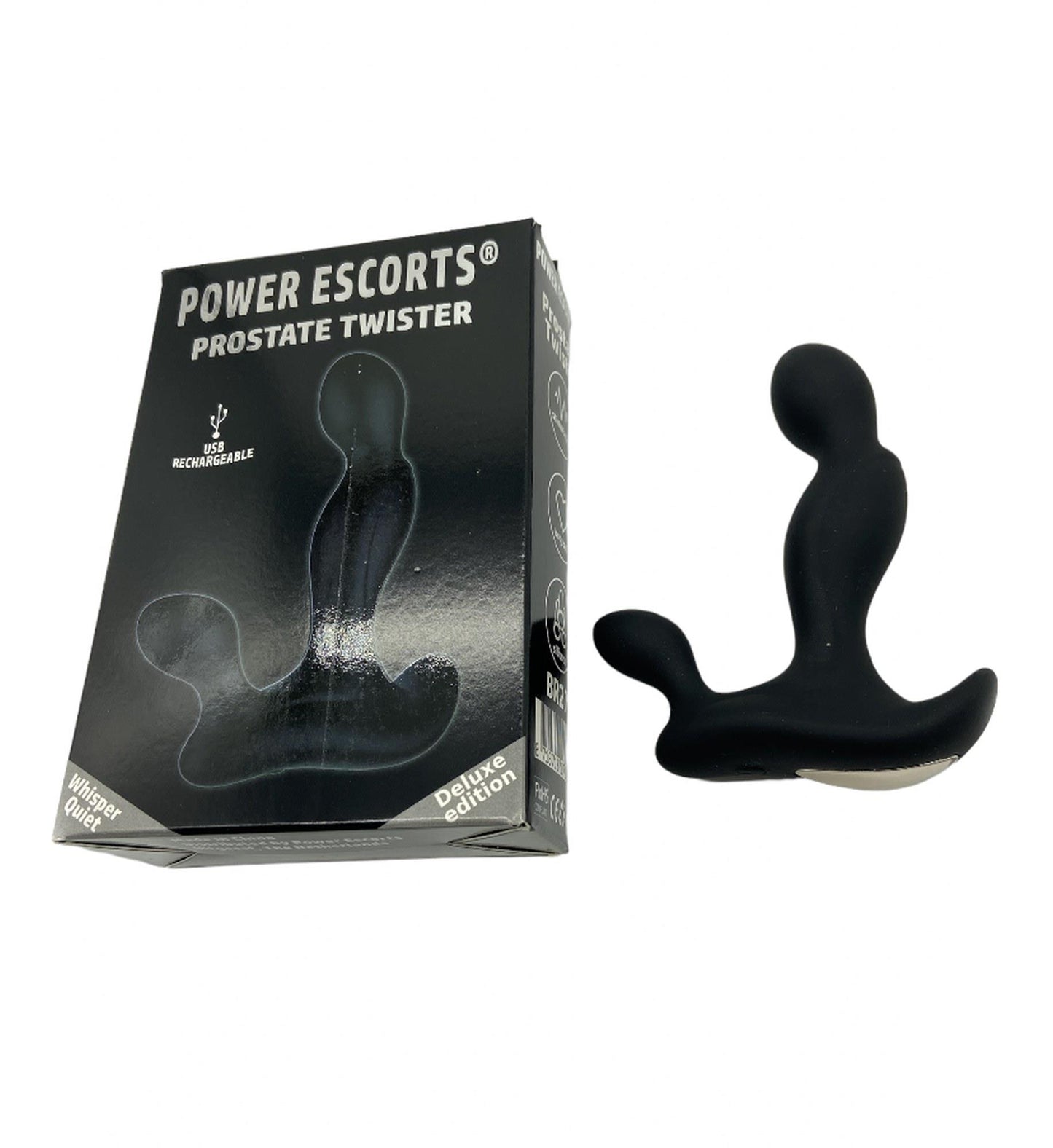 2-Prostate Twister Rechargeable Prostate Stimulator Black-2