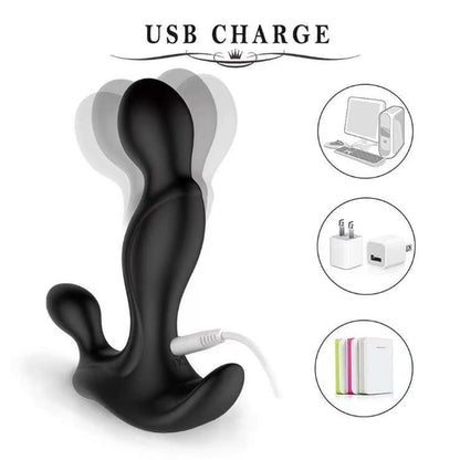 4-Prostate Twister Rechargeable Prostate Stimulator Black-4