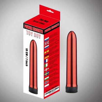 3-Smukły klasyczny wibrator uniwersalny kształt 18cm-3