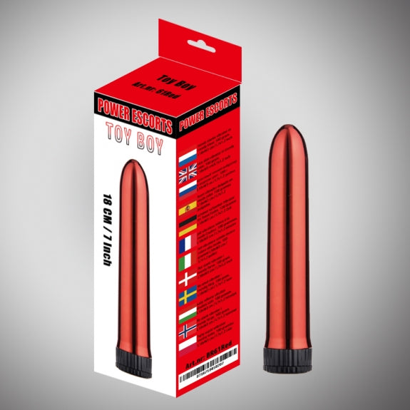 4-Smukły klasyczny wibrator uniwersalny kształt 18cm-4