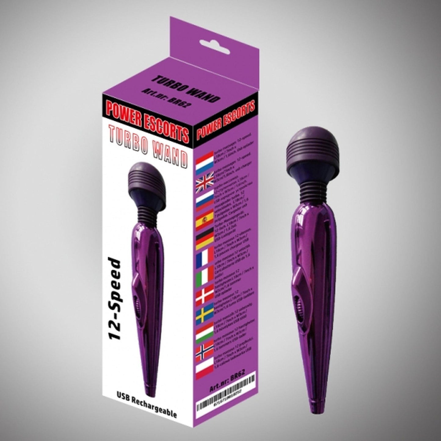3-Turbo wand purple  wand massager 18 cm 12 speed-3